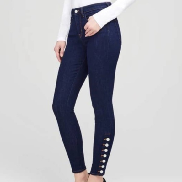 L’Agence Piper Dark Wash High Rise Skinny Jeans Size 24 - Picture 1 of 9